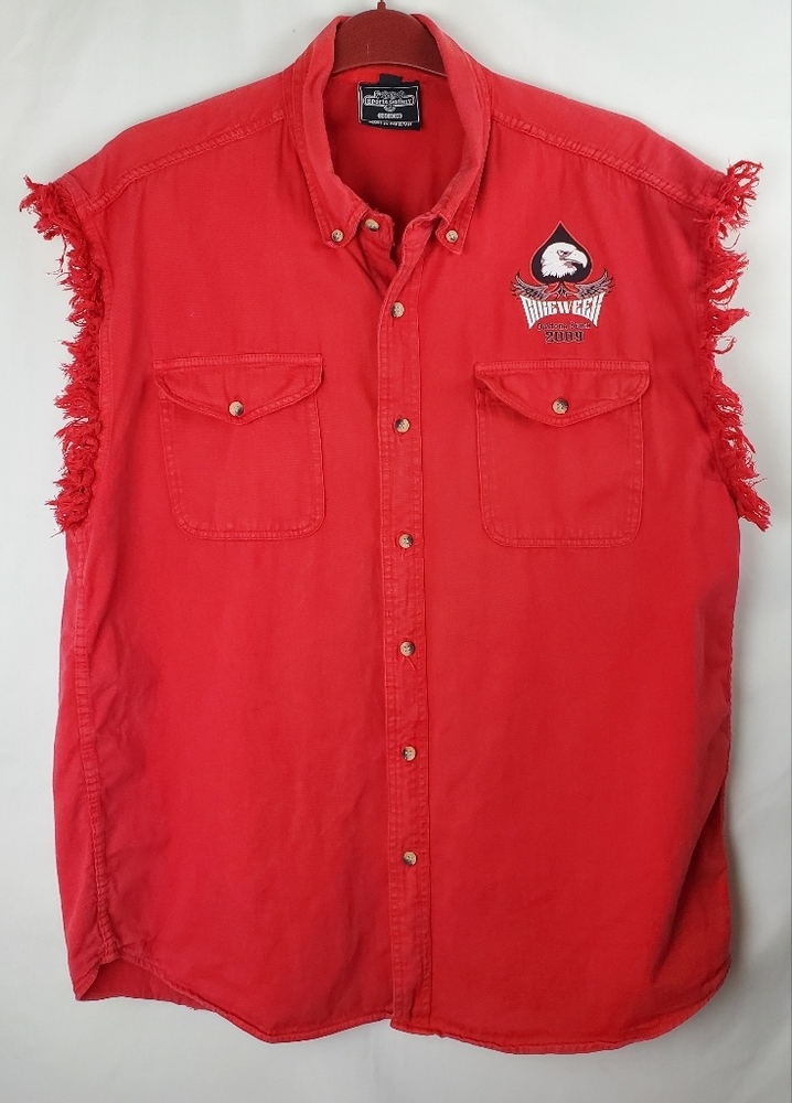 Sports Gallery ❤ Vintage 2009 Daytona Beach Biker's Week Shirt. XL